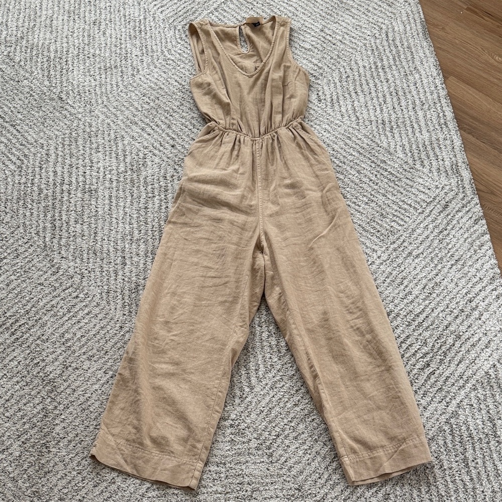 Elegant Tan Jumpsuit